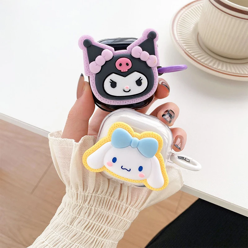 

Cinnamoroll Kuromi Anime Kawaii Sanrio Galaxy Buds2Pro Buds Live Cute Cartoon Bluetooth Headphone Cover Case Lovely Toys Girls