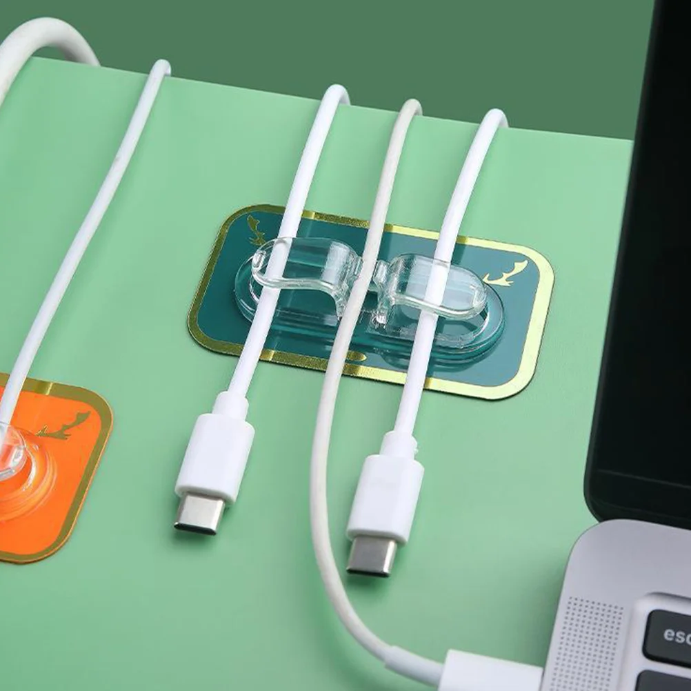 

8 Pcs Wire Cable Clamps Adhesive Clips Wall-mounted Cord Holder Cables Management Appliances Extension