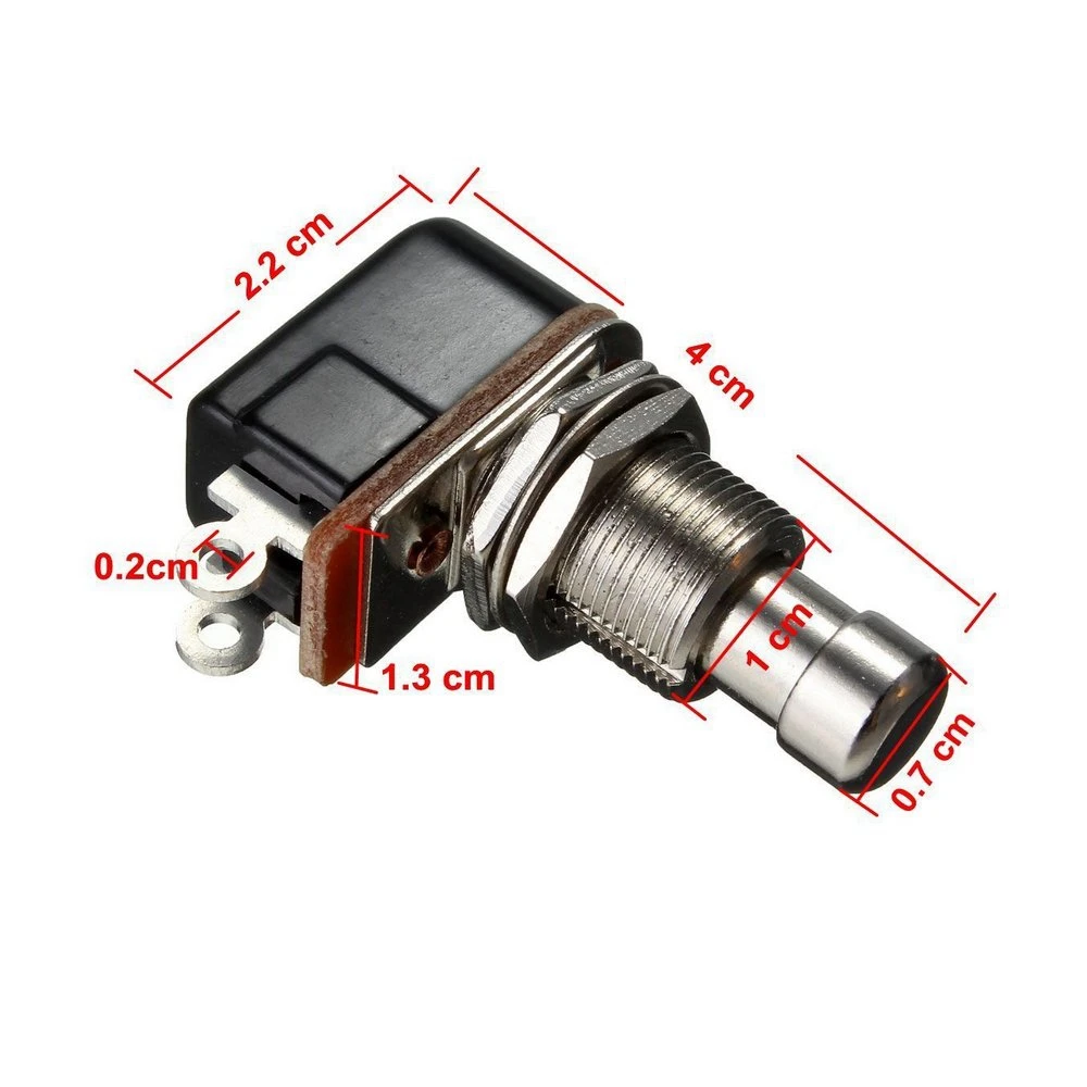 Педаль эффектов для гитары мгновенная кнопка SPST ножной переключатель Stomp PBS-24B-4