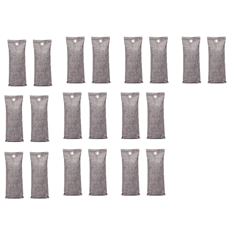 

Мешочек для очистки воздуха из бамбукового угля (20 шт.), 50 г, абсорбирующий запах активированного угля, натуральный освежитель воздуха для до...