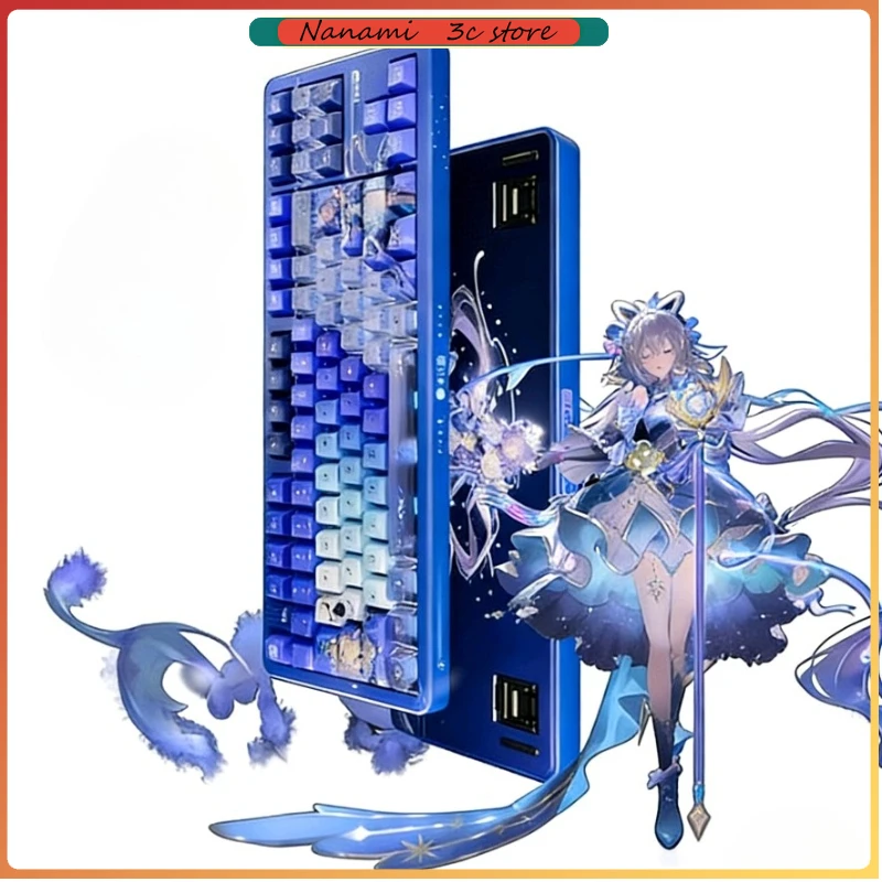 Фото Клавиатуры Pioneer X87S Luo Tianyi, ограниченная серия, беспроводная механическая клавиатура, настраиваемый трехрежимный Bluetooth для игр №1