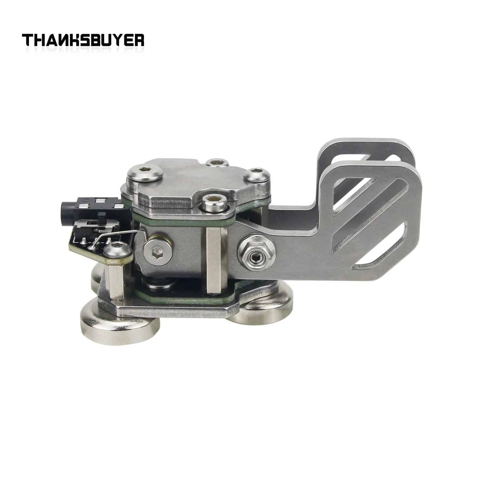 

Stainless Steel CW Morse Key Portable Telegraph Key Paddle Key With Magnetic Base For Radio Users