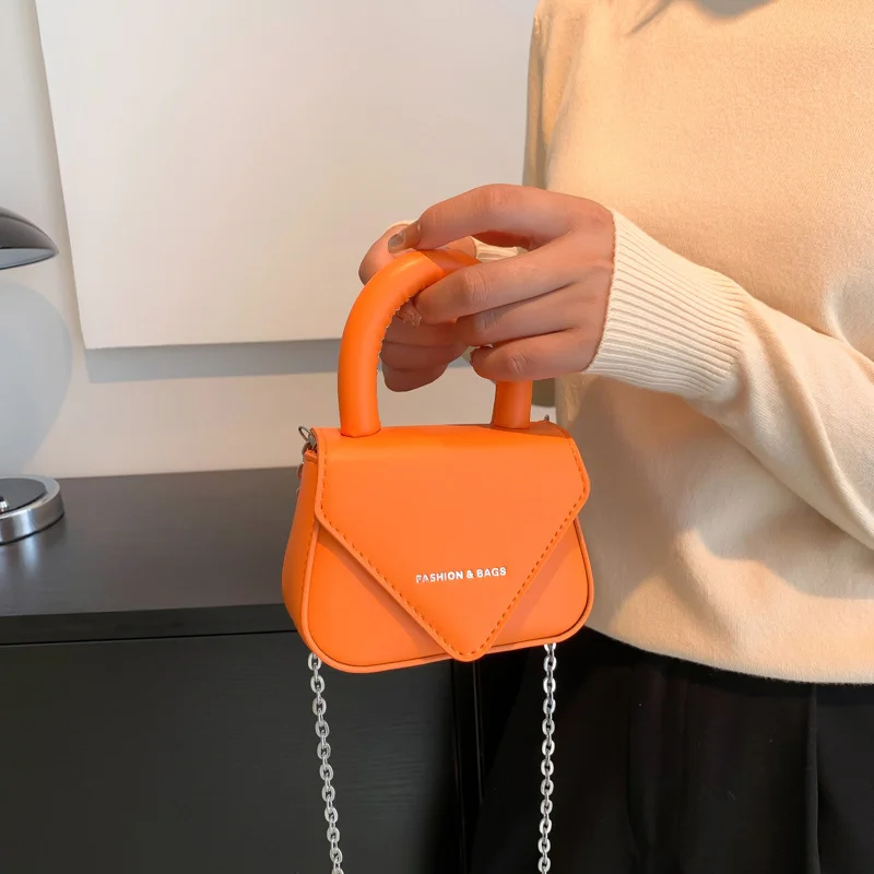 

2023 женская розовая оранжевая мини-сумочка и кошельки, сумки с губной помадой, клатч, маленькие сумки-тоуты, сумки на плечо, женские сумки через плечо с цепочкой