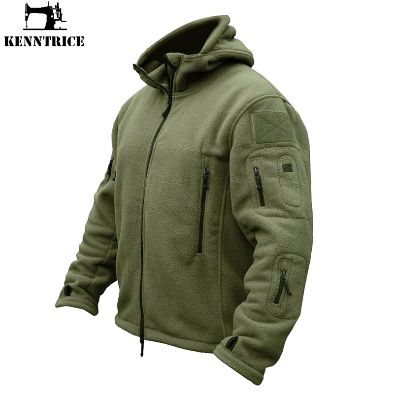 Masculino militar inverno velo térmico com capuz jaqueta tático ao ar livre esportes casaco militar softshell caminhadas jaquetas kenntrice 2022