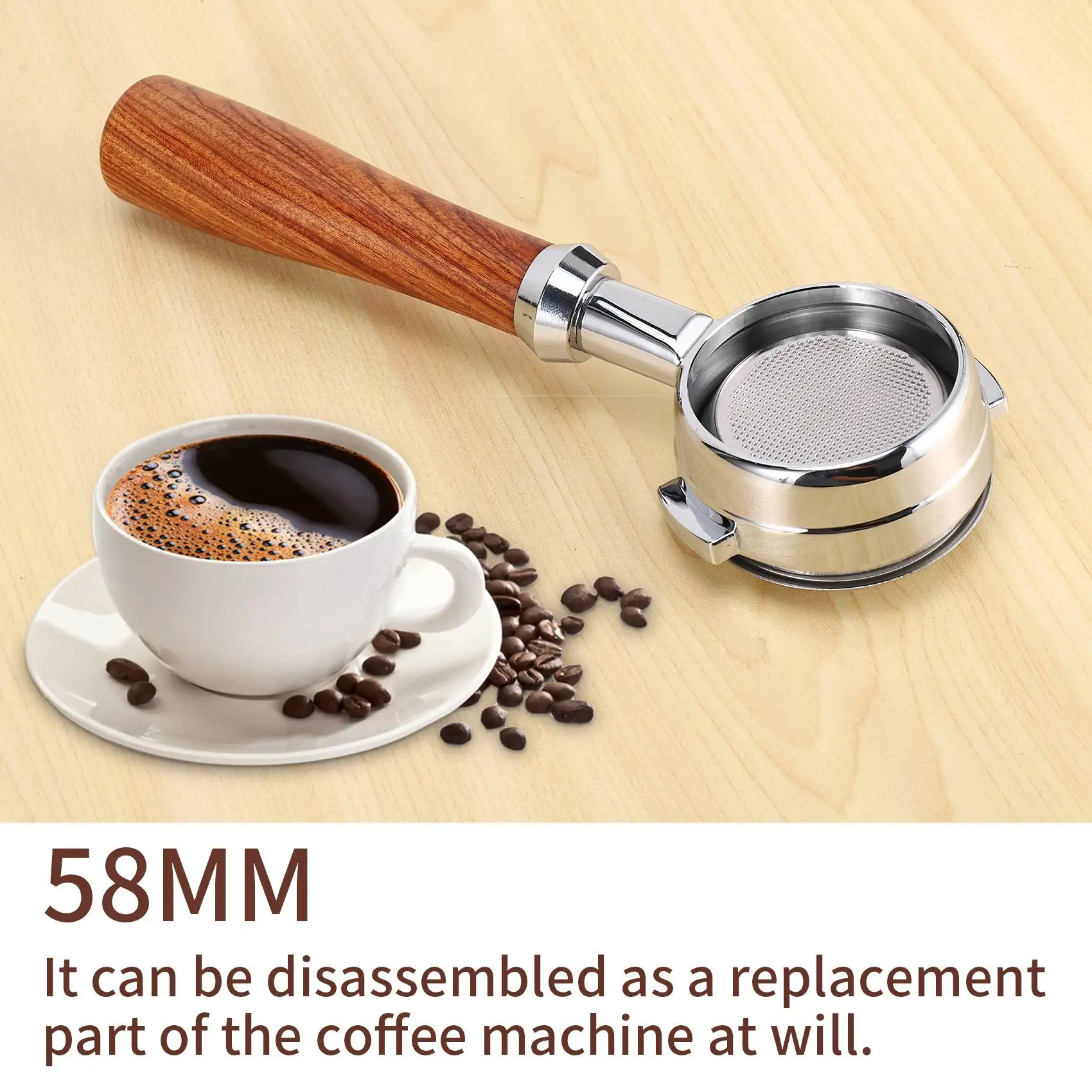 Портативная кофемашина из нержавеющей стали 58 мм