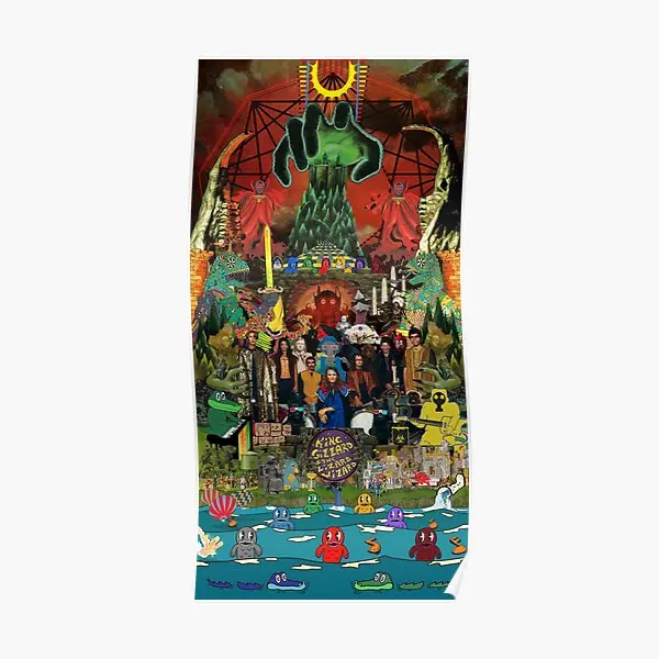 

King Gizzard And The Lizard Wizard Colla Poster Vintage Decoration Modern Print Home Wall Funny Painting Picture Mural No Frame