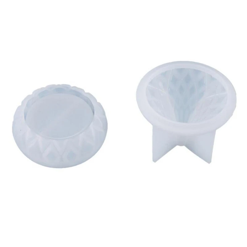

1 Set Crystal Epoxy Resin Mold Storage Box Casting Silicone Mould DIY Crafts Container Jewelry Decorations Making Tools 40GB
