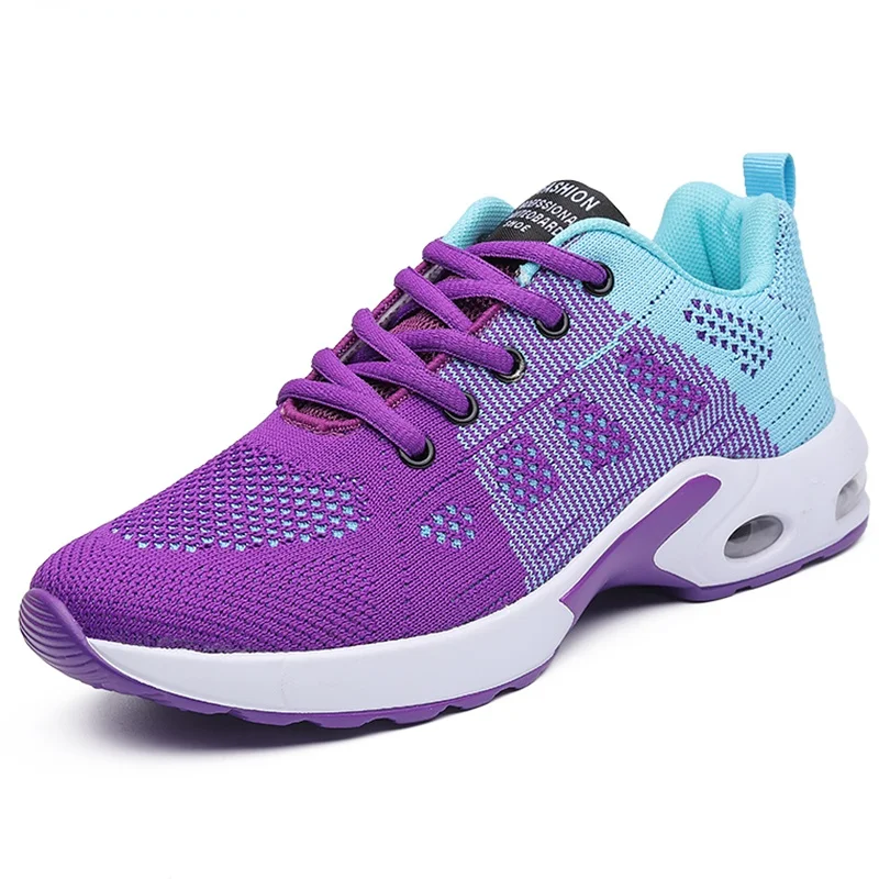 

2022 Women's Hot-Selling Sneakers, Flying Woven Breathable Running Shoes, Fashionable Lightweight Outdoor Casual Shoes Women