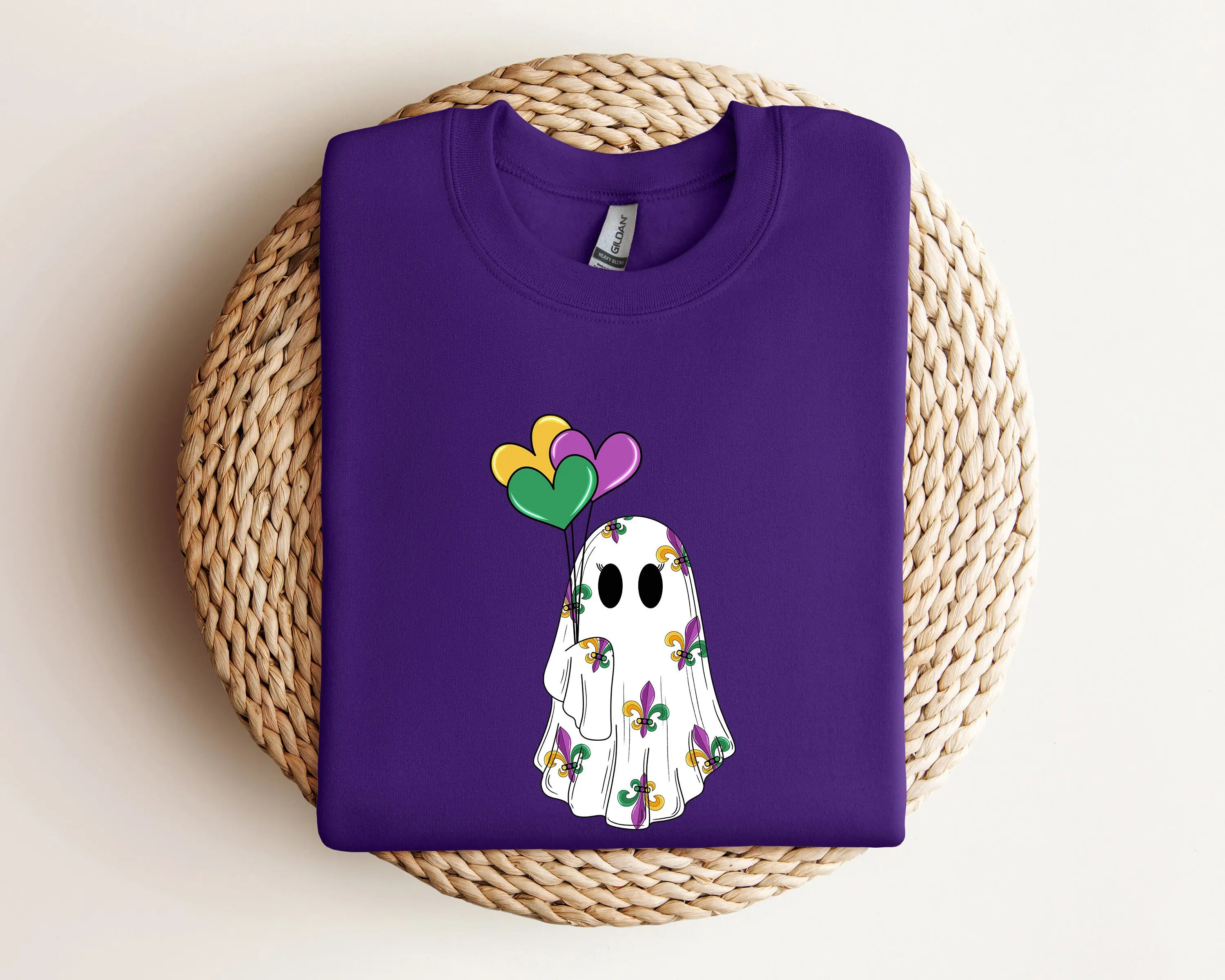 Футболка Mardi Gras Ghost SweaT карнавальный женский костюм новый Орлеан круиз Fleur De Lis Fat