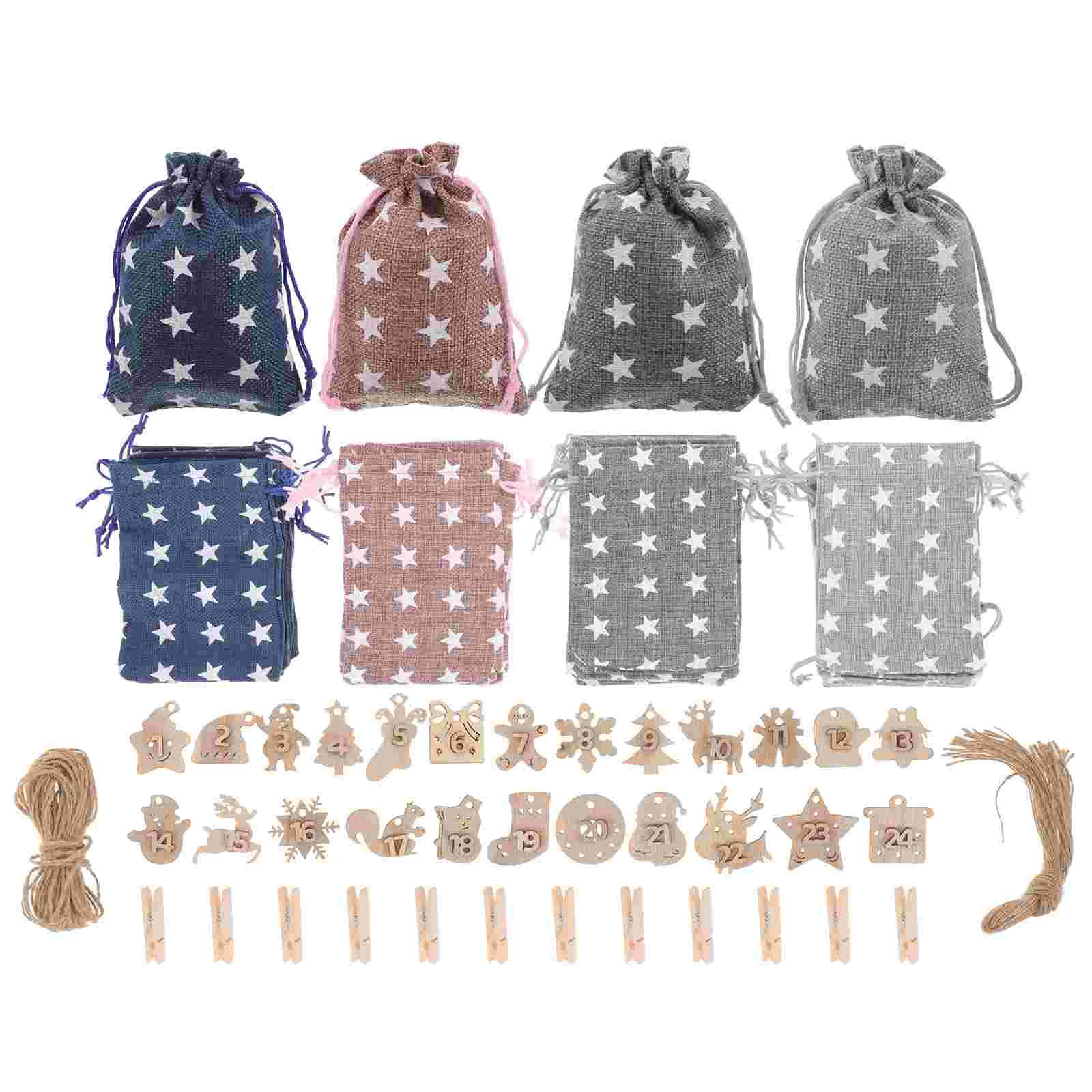 

Christmas Wrapping Bags Candy Storage Party Treat Favor Gifts Xmas Small Holder The