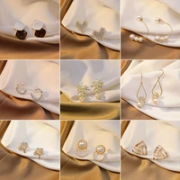 wholesale korean earrings 2021 stainless steel womens earrings jewelry temperament simple and versatile tassel earrings