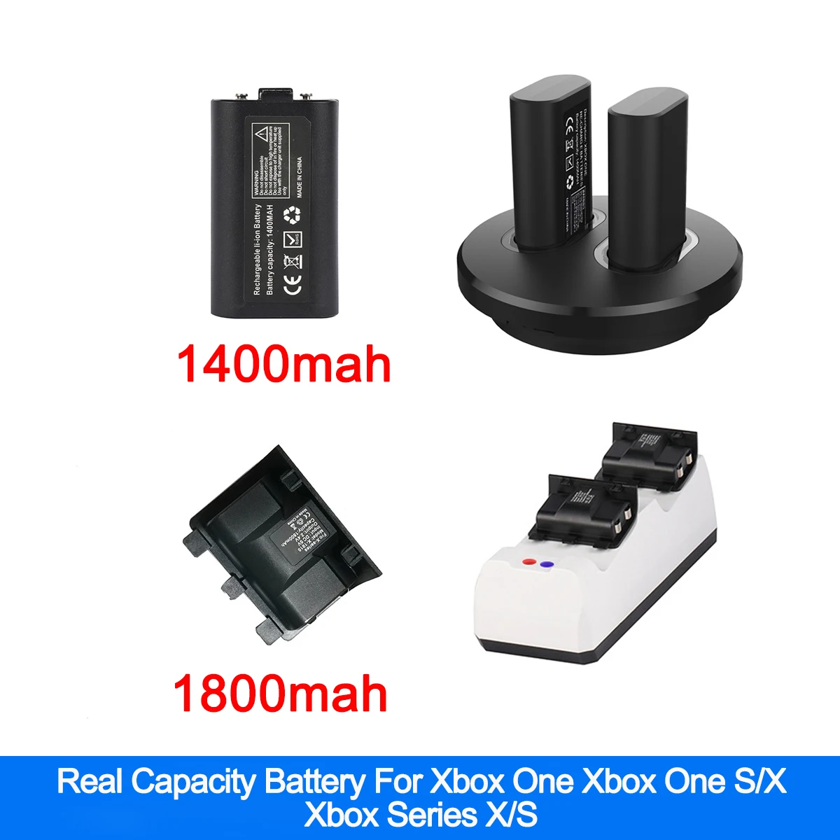 Батарея контроллера Xbox 1400 мАч 1800 перезаряжаемая для Microsoft Series X S One