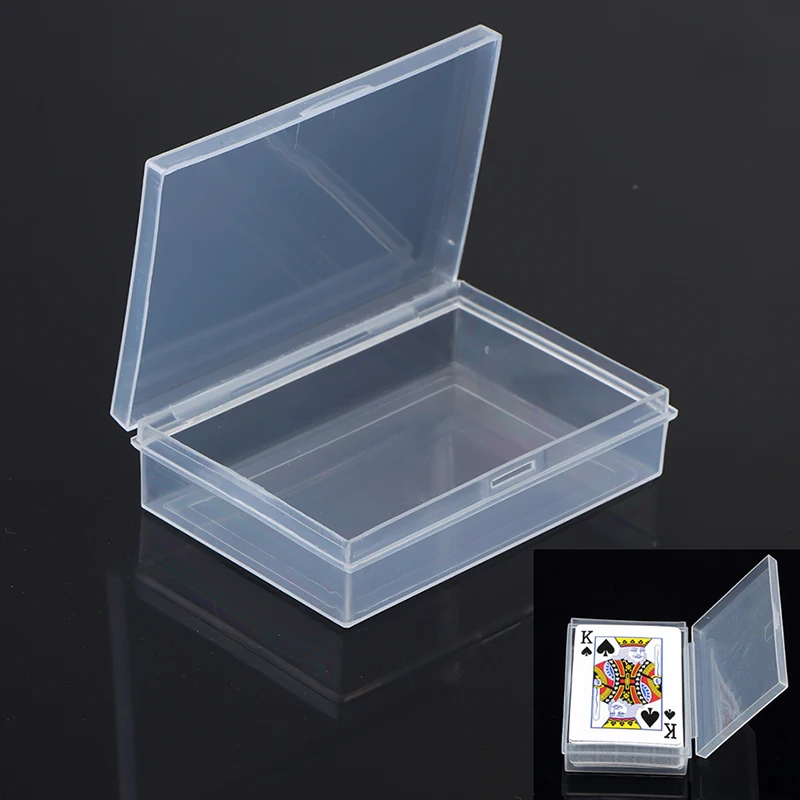 

1pcs Transparent Box Playing Cards Container PP Storage Case Packing Poker Box 9.2cm*6.2cm