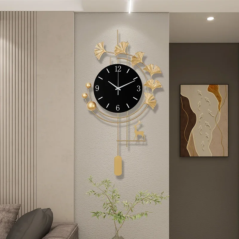 Офисные кавайные уникальные настенные часы бесшумные скандинавские предметы