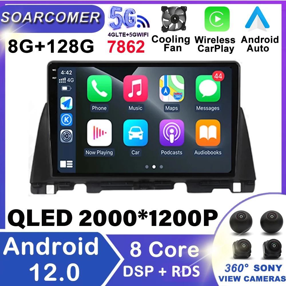 

Android 12.0 auto 128G Android 12 for Kia K5/Kia Optima 2016 2017 2018 Car Radio Multimedia Video Player Navigation GPS carplay