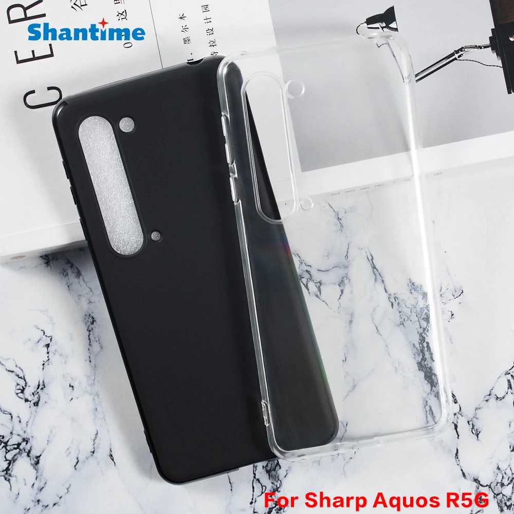 Чехол для Sharp Aquos R5G TPU противоударный резиновый чехол защитный бампер гибкий