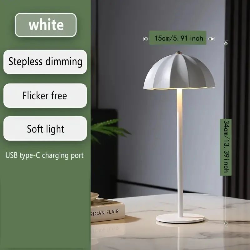 Аккумуляторная Настольная лампа с регулируемой яркостью 3 цвета LT049