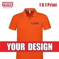 yotee lapel polo shirt logo custom embroidery printing summer fashion breathable cheap mens and womens short sleeved tops now