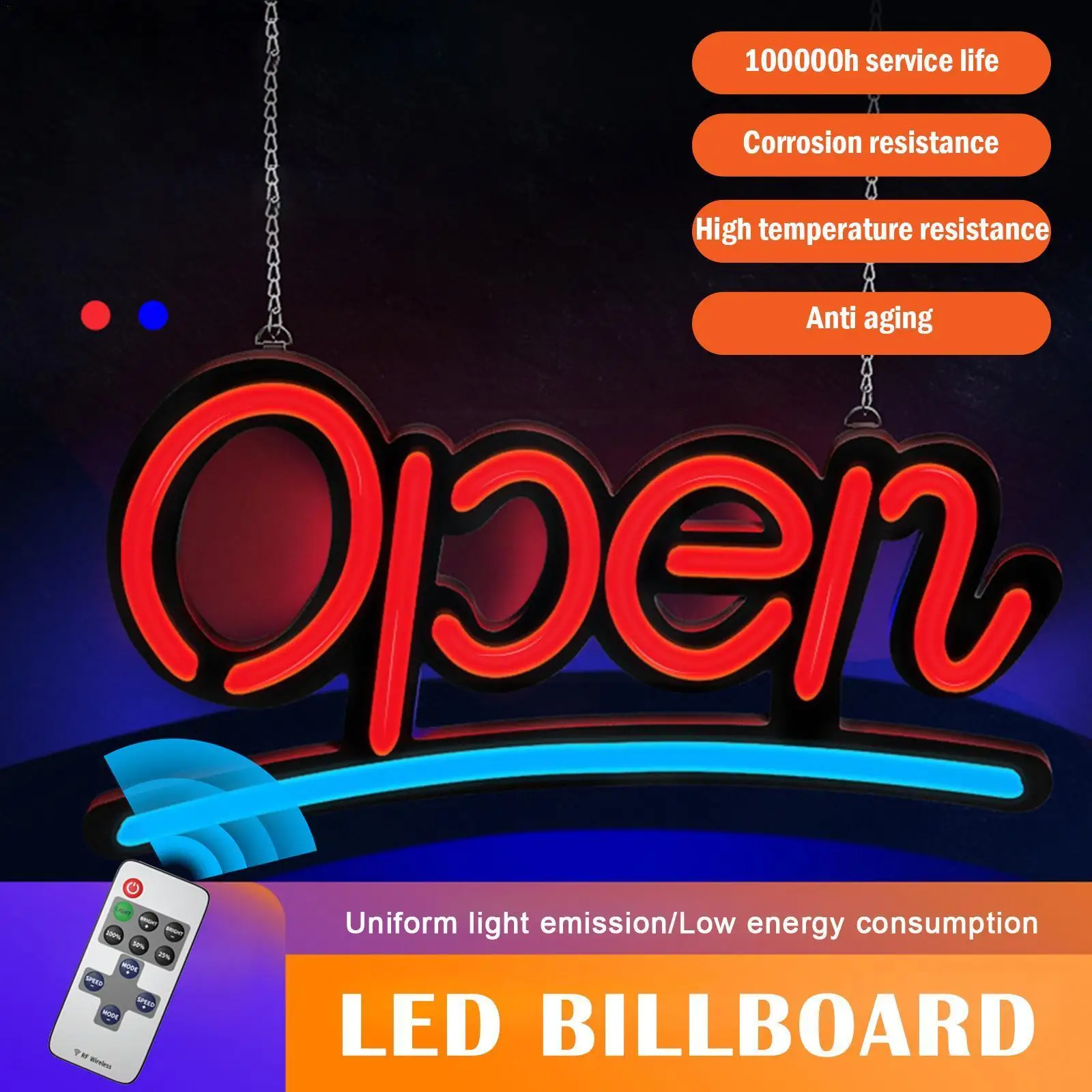 

Открытая вывеска, неоновая вывеска, светодиодные неоновые лампы, Настенный декор, романтический атмосферный свет для магазина, магазина, ре...