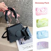new style cute versatile crossbody bag multi colored coin pocket gifts delicate compact crocodile print chain handbag for women