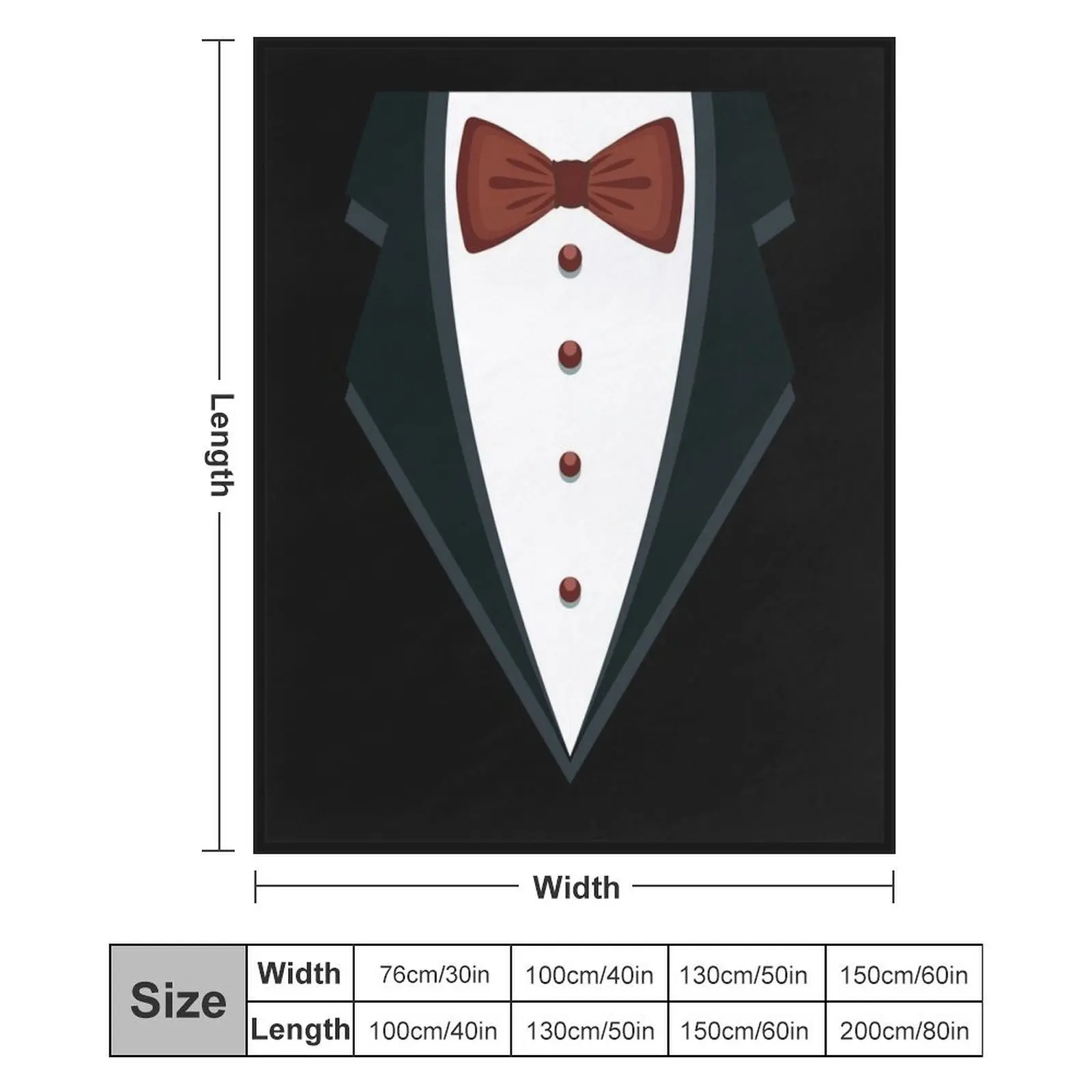 ФУТБОЛКА BLACK TRENZ BOW TIE FUNNY TUXEDO Плед Декоративные одеяла для дивана Одеяла кровати