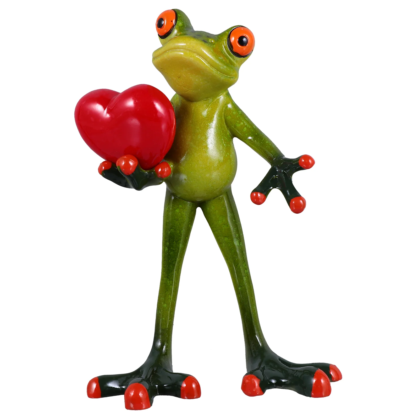 

Frog Figurine Frogs Garden Figurines Resin Decoration Decor Statue Desktop Model Landscape Micro Ornament Creative Figures