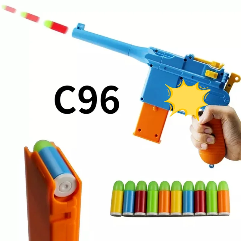 Mauser C96 Мягкая Пуля Дротика бластер NERF готовые игрушечные пистолеты для детей |
