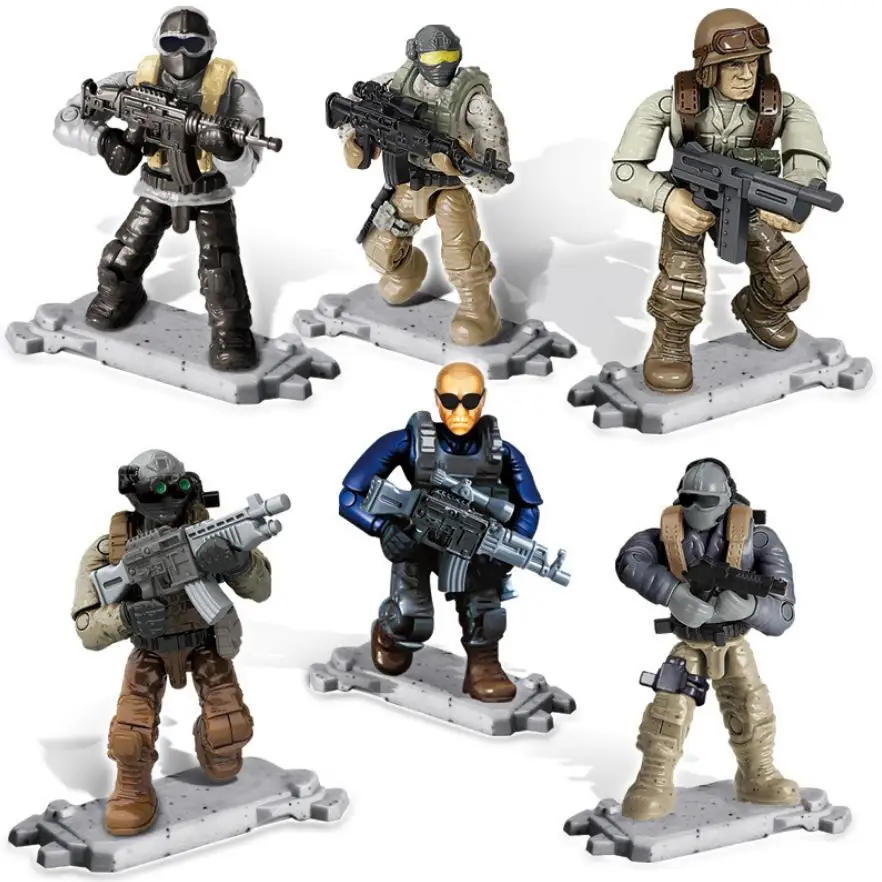 

Modern Military City Army Batisbrick Mega Building Block Ww2 City Counter Terrorism Force Action Figures Weapon Brick Toy