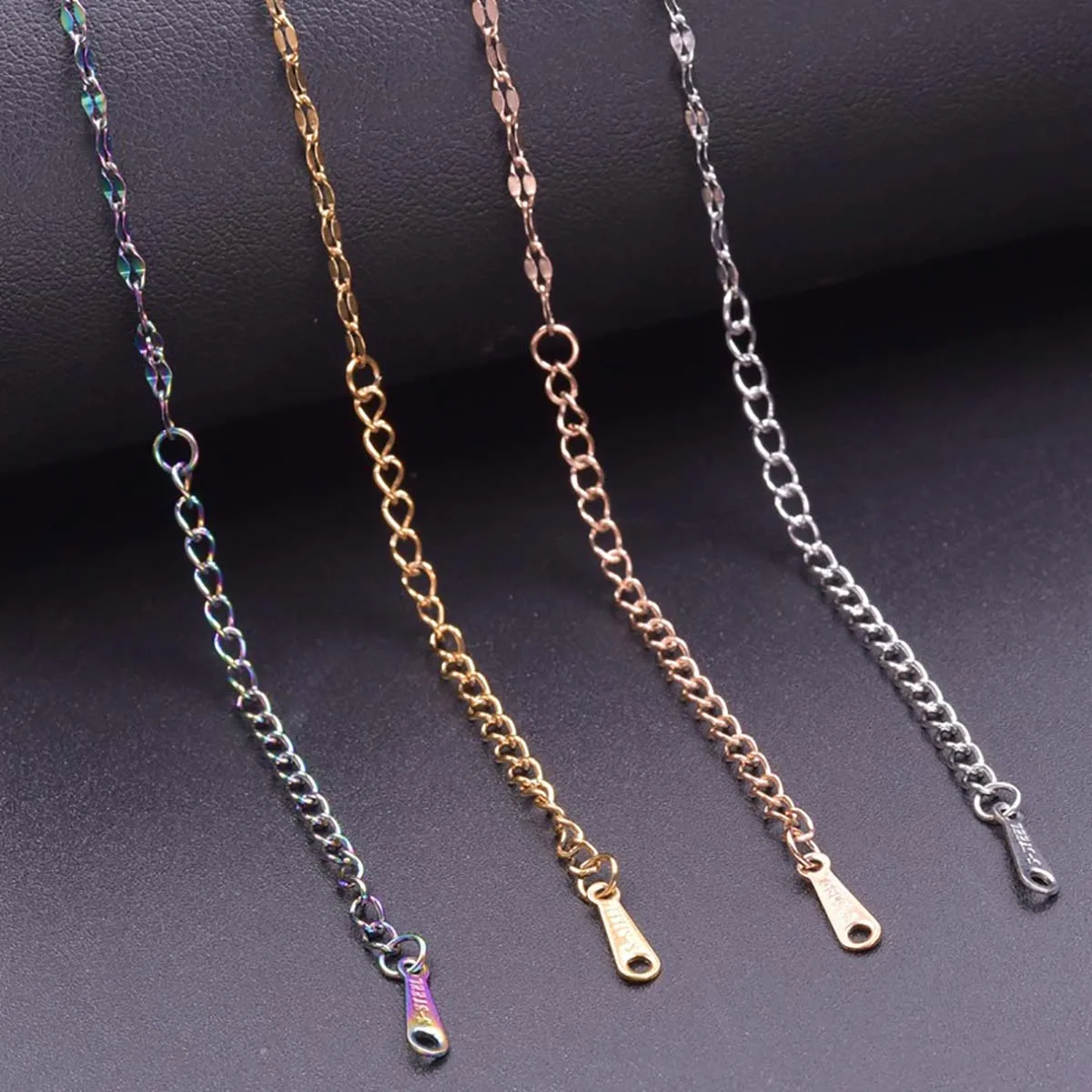 

2Pcs Stainless Steel Cross Collarbone Chain/Lip Chain Rose Gold/Golden/Colour/Steel Color Titanium Steel Furnace 18K Gold Plated