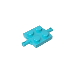 

Конструктор MOC, совместимый с сборными элементами кирпича, 4600, Модифицированная пластина 2x2 с держателем колеса, строительные блоки, высокот...