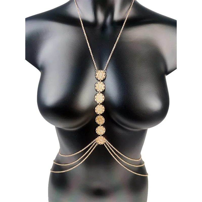 

Fashion Body Jewelry Belly Chains for Women Sexy Body Chain Chest Chains Bikini Dress Sweater Accessories Bra Couple Games Gift