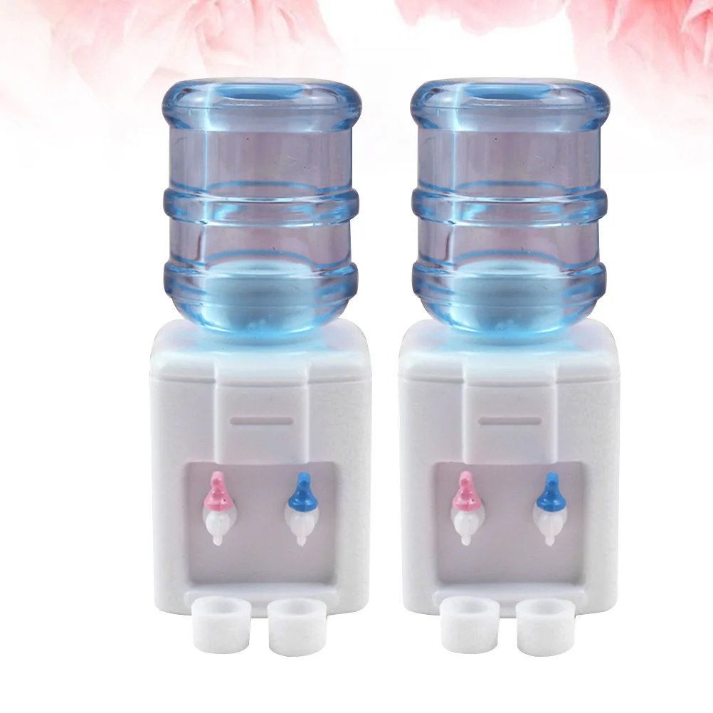 

2 Set Mini Ornament Stylish Fashion Chic Creative Miniature Furniture Mini House Accessories Mini Water Dispenser Ornament Mini