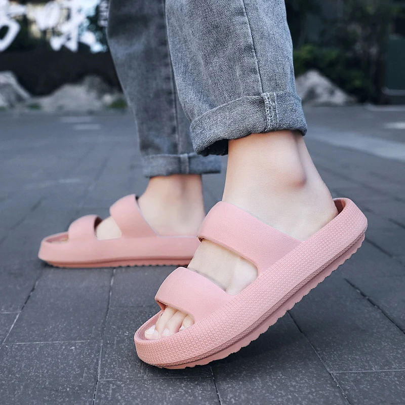 

Unisex Thick Sole Slipper Men Casual Shoes Fashion Beach Sandals Men Women Slipper Anti-Slip Waterproof Sandals Flip Flops Women