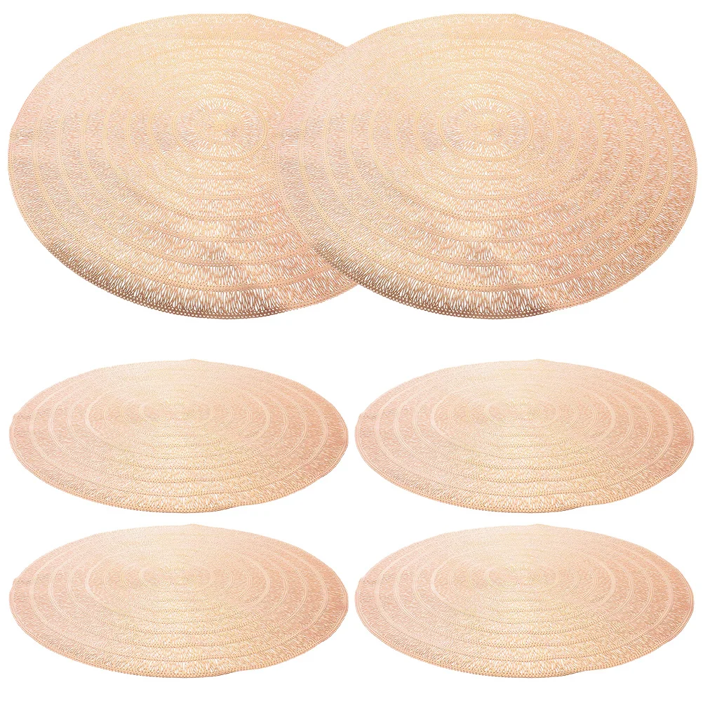 

Mat Dining Table Placemat Place Adorable Elegant Pvc Anti Skid Dinner Accessories Wear Resistant Decorative Household