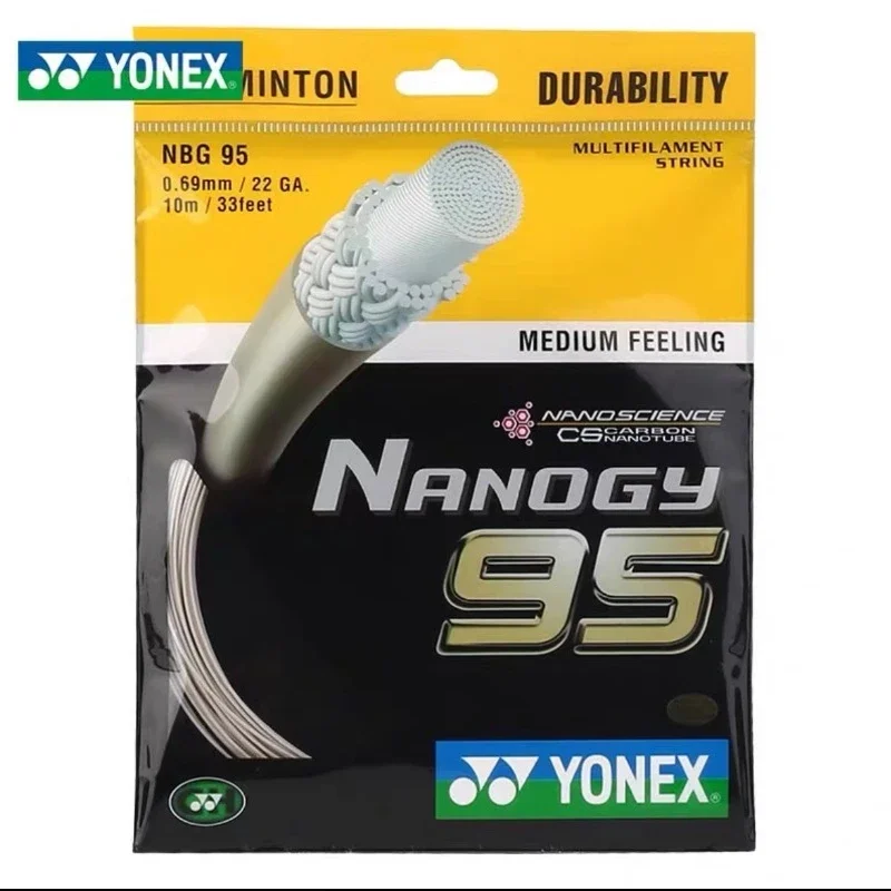 Шнурок для бадминтона YONEX BG95 (0 69 мм) NBG95 шнурок Nanogy среднего ощущения
