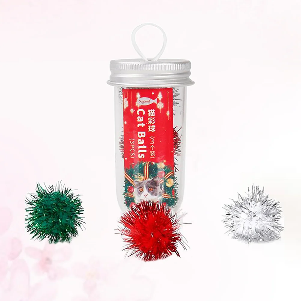 

Dogfor Ballscat Dogs Christmas Petsmall Tinsel Pom Medium Boredom Chewers Large Aggressive Santa Sparkly Sparkle Cats Kitten