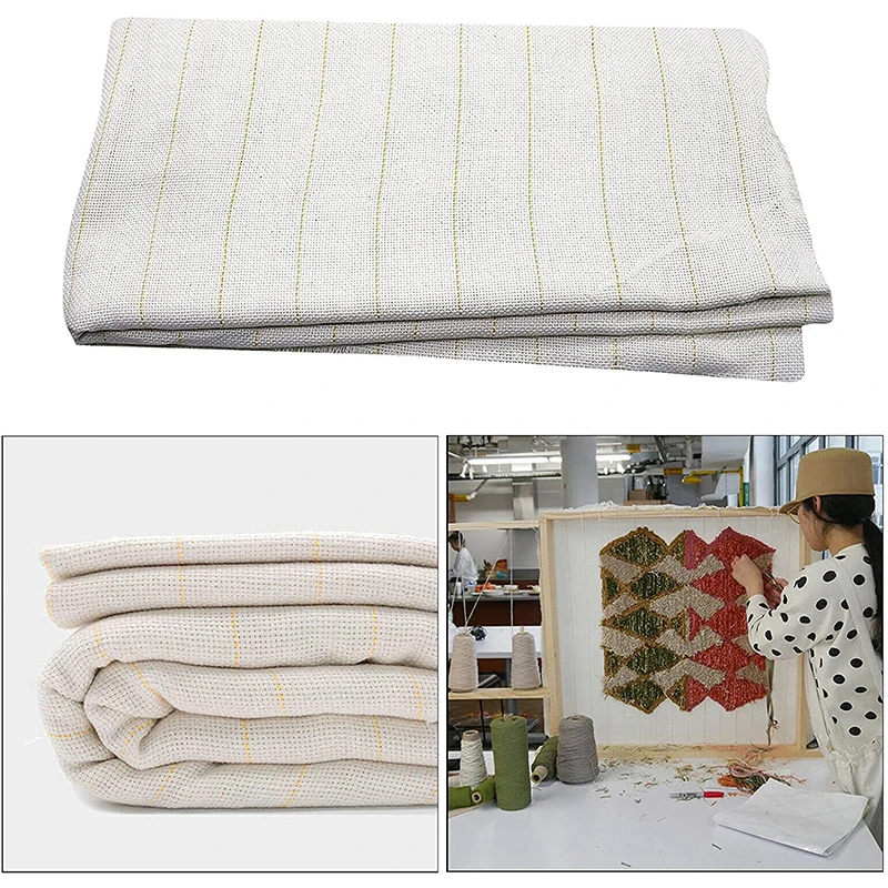 Primary tufted cloth DIY Monk Cloth Embroidery Needlework Tufting Cloth with Marked Lines For Rug Tufting Guns Needle Accessory