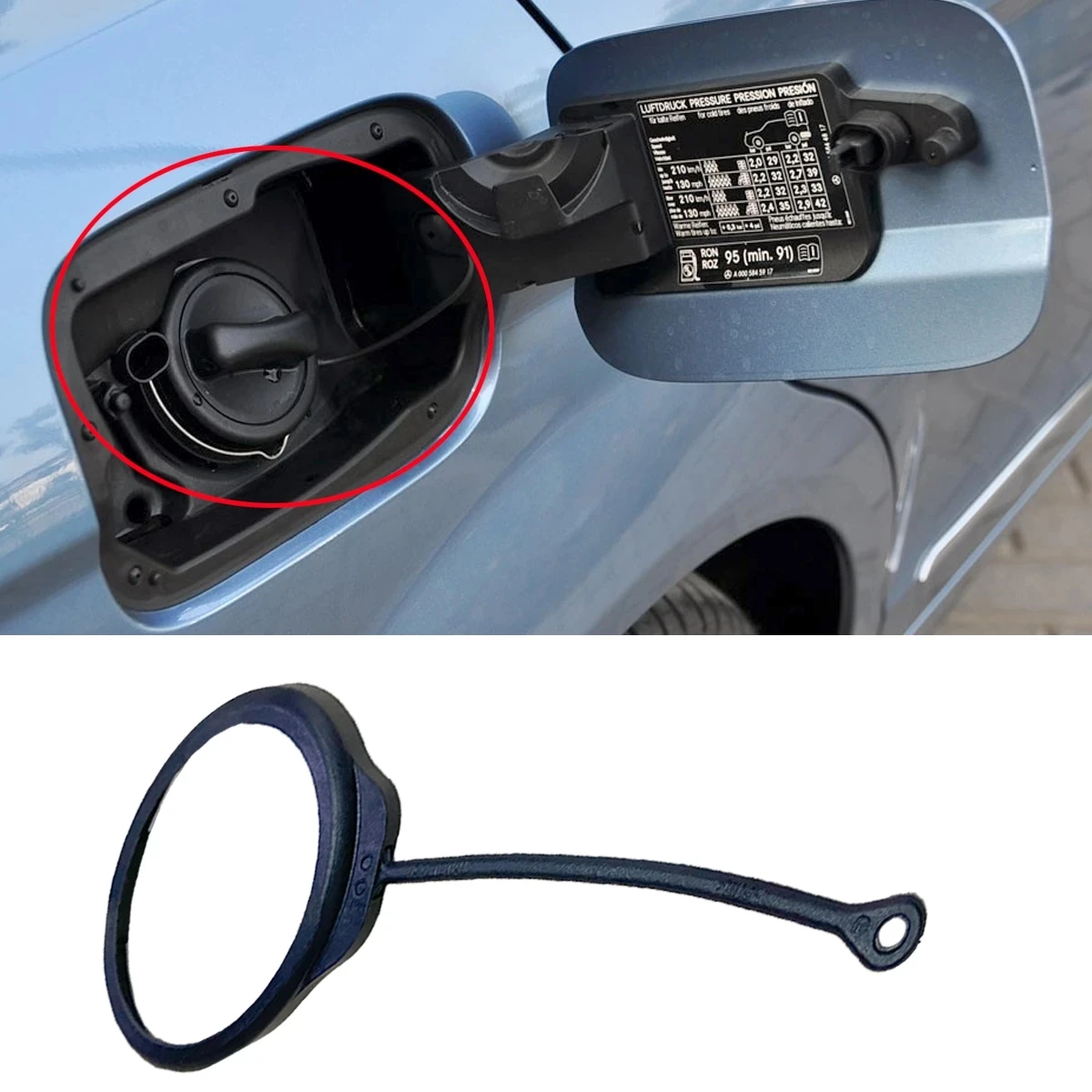 New Fuel Cap Tank Cover Cable Rope For Mercedes Benz C CLK CLS Cl E G GL S SL SLK W203 W204 W205 W212 W220 W211 W221 Accessories