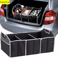 car folding storage box black car trunk non woven fabric storage box travel picnic tools auto storage box for car accessories