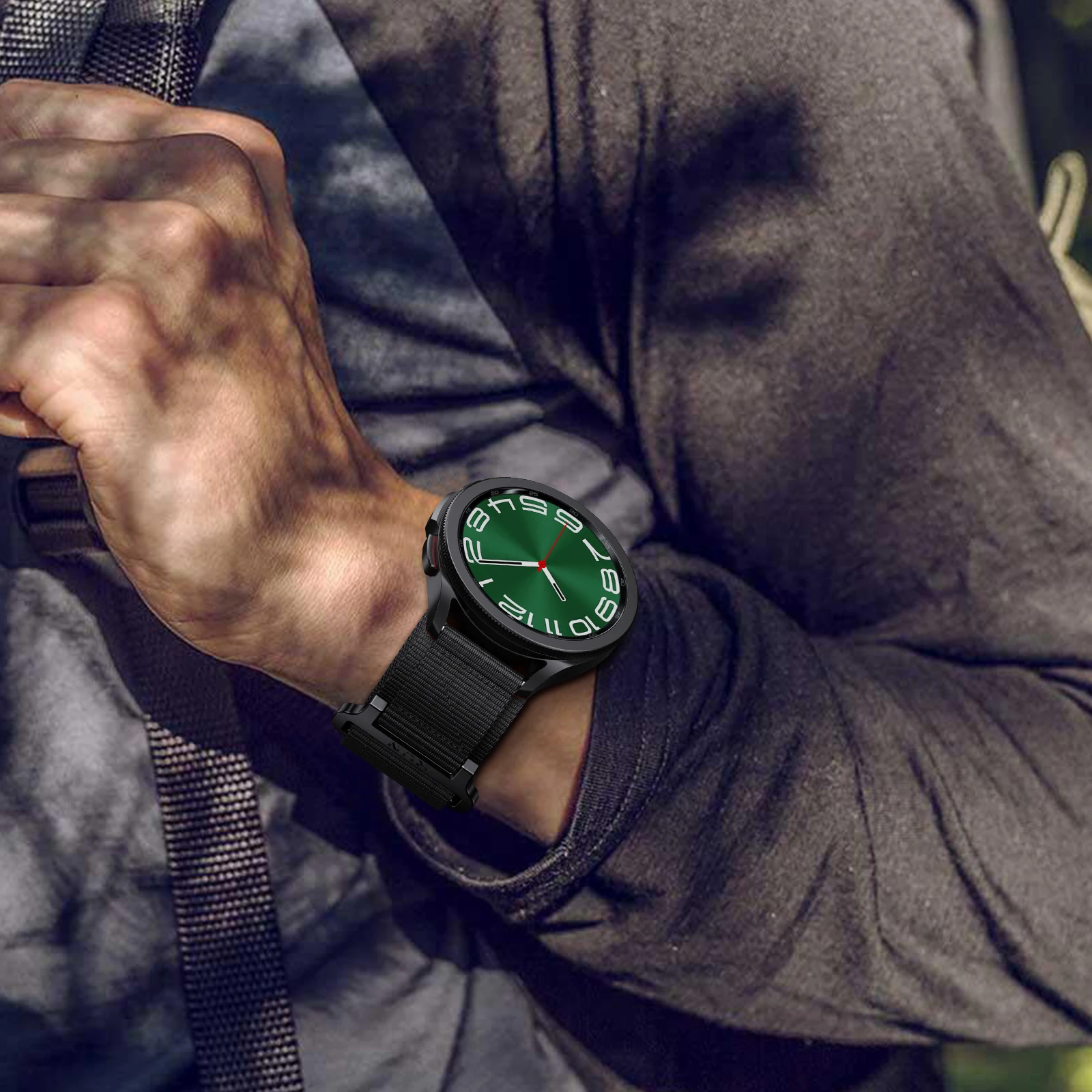 Ремешок нейлоновый для наручных часов Garmin Forerunner 745, 22 мм, для HuaweiSamsung, универсальный ремешок для наручных часов Garmin vivoactive 3 MUSIC (art.: 3920c7a93b873) - 3920c7a93b873