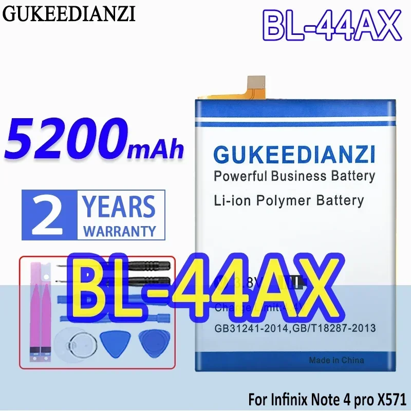 GUKEEDIANZI Аккумулятор BL-39IX BL-49FX BL-44AX BL-44CX для INFINIX Note 4/5 Pro Note5 X687 X605 CE9 Hot 8 Hot8 Spark 5