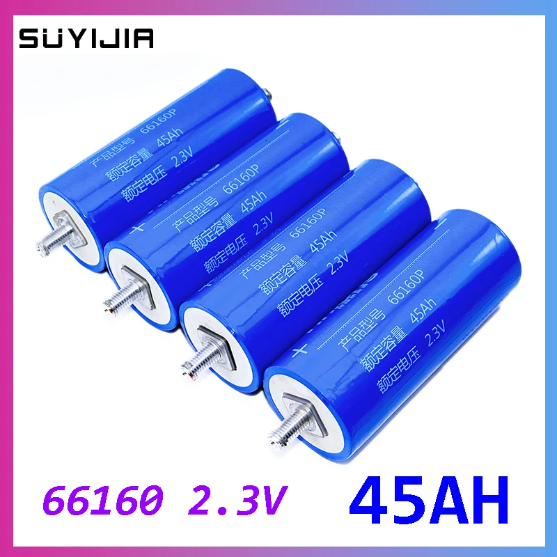 

1pcs Titanate 66160 35AH 45AH 40AH 30AH Lithium Titanate Battery LTO 2.3V 10C for Solar Energy Storage Car Starter Battery