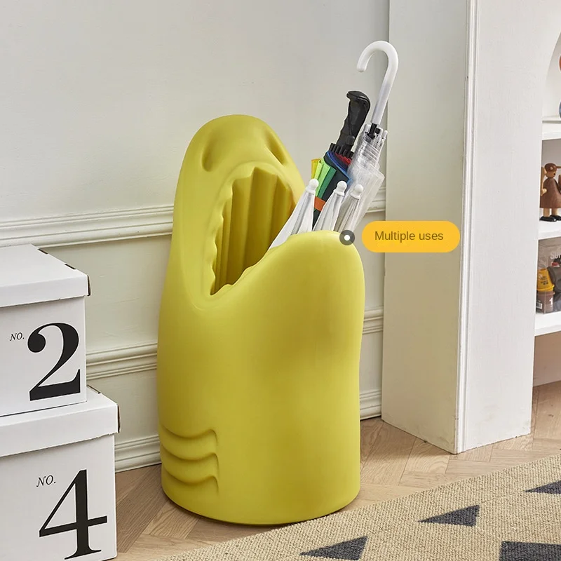 Сетчатый красный зонт Ins Акула дизайнерский в скандинавском стиле стойка для