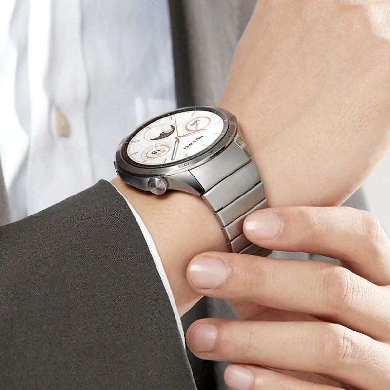 Фото Официальный металлический ремешок No Gap для Huawei Watch GT4, 46 мм, быстросъемный браслет из нержавеющей стали для Huawei Watch GT4, ремешок на запястье №4