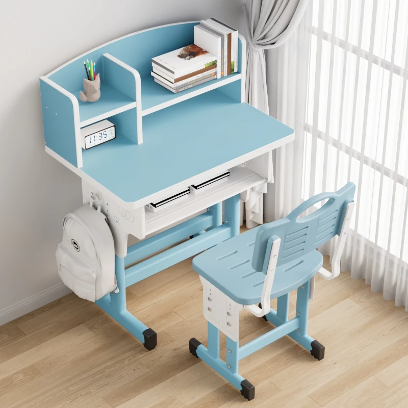 

Adjustable Creativity Desk Chairs Writing Toddler Minimalist Desk Reading Nordic Mesinha Com Cadeira Infantil Children Furniture