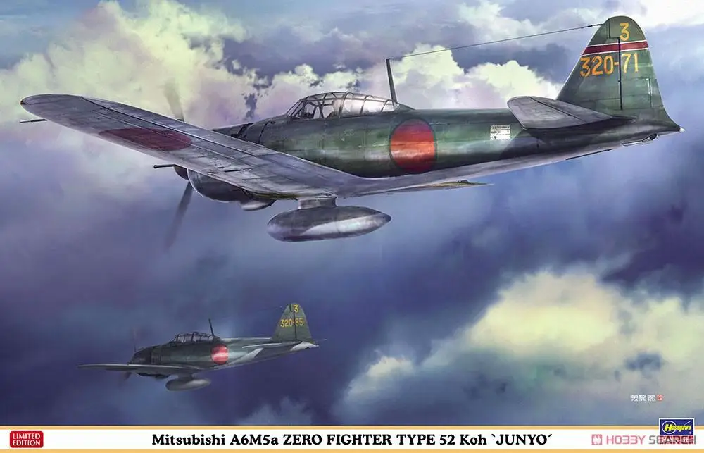 

Hasegawa 08258 Mitsubishi A6M5a Zero Fighter Type 52 Koh Aircraft Carrier Jyunyo