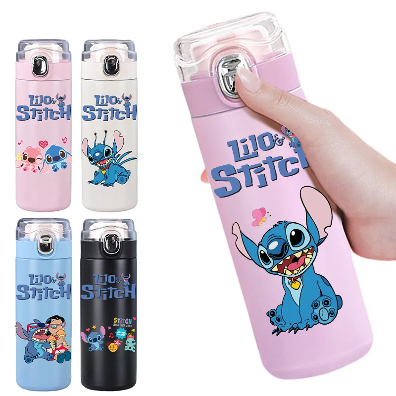 400 мл Disney Lilo Stitch термос портативная бутылка для воды из нержавеющей стали уличная