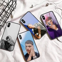 lunay puerto rican singer phone case tempered glass for iphone 11 12 13 pro max mini 6 7 8 plus x xs xr