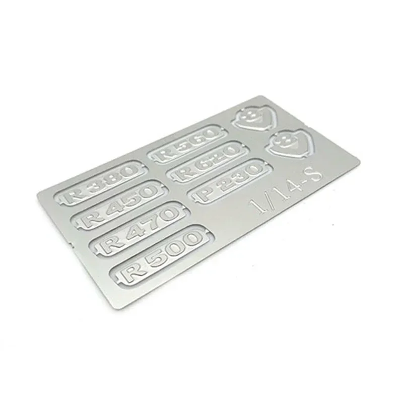 Металлический номер модели с логотипом и гравировкой лист для 1/14 Tamiya RC грузовик