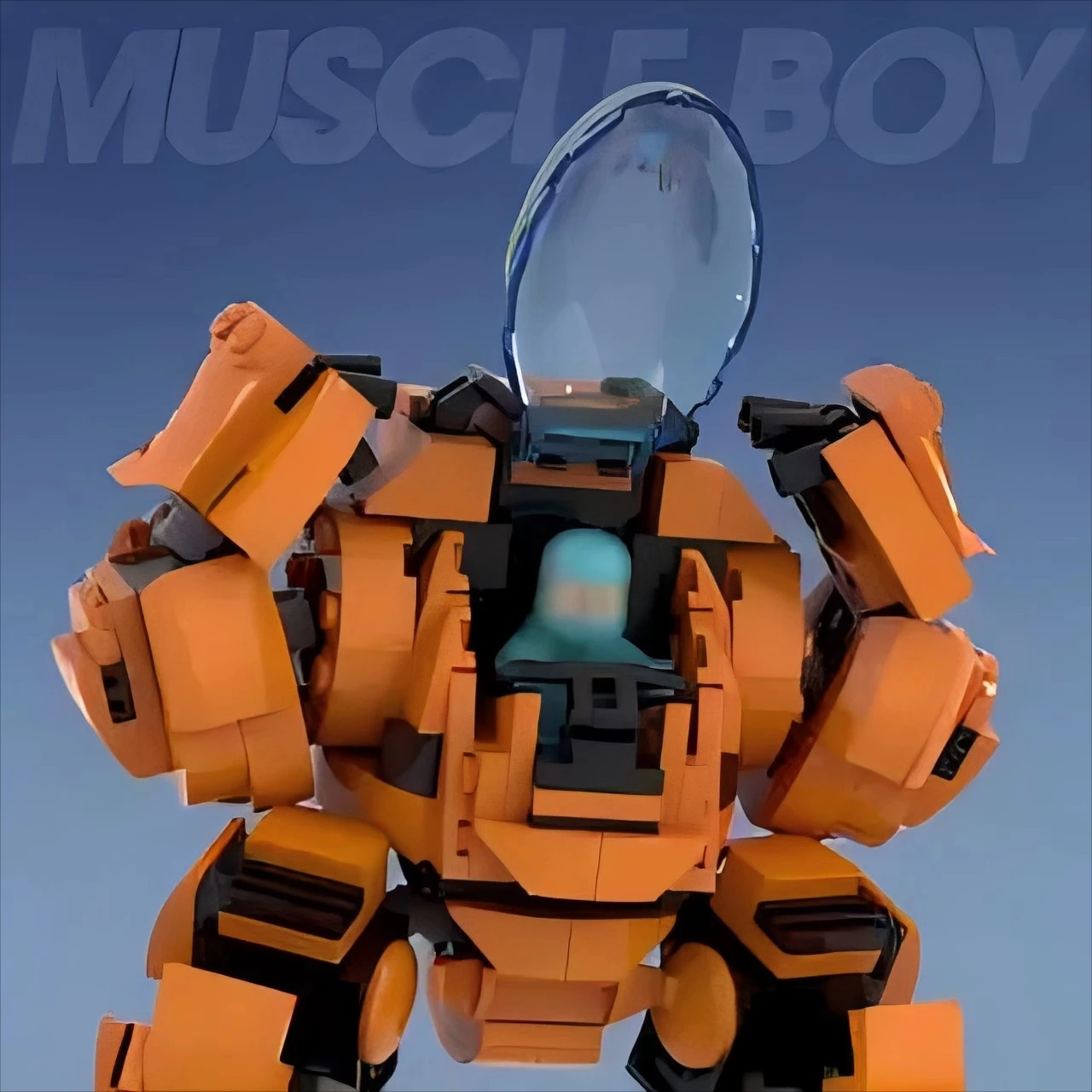 Детский творческий мини-робот-модель оранжевый мускул мужской робот набор